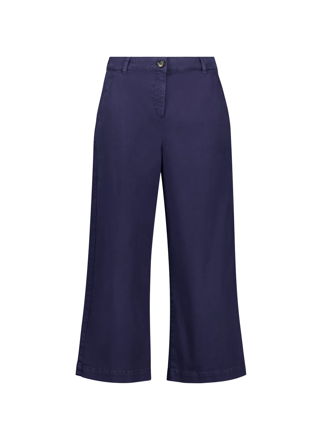Brielle Organic Cotton Wide Leg Trousers | Deep Indigo