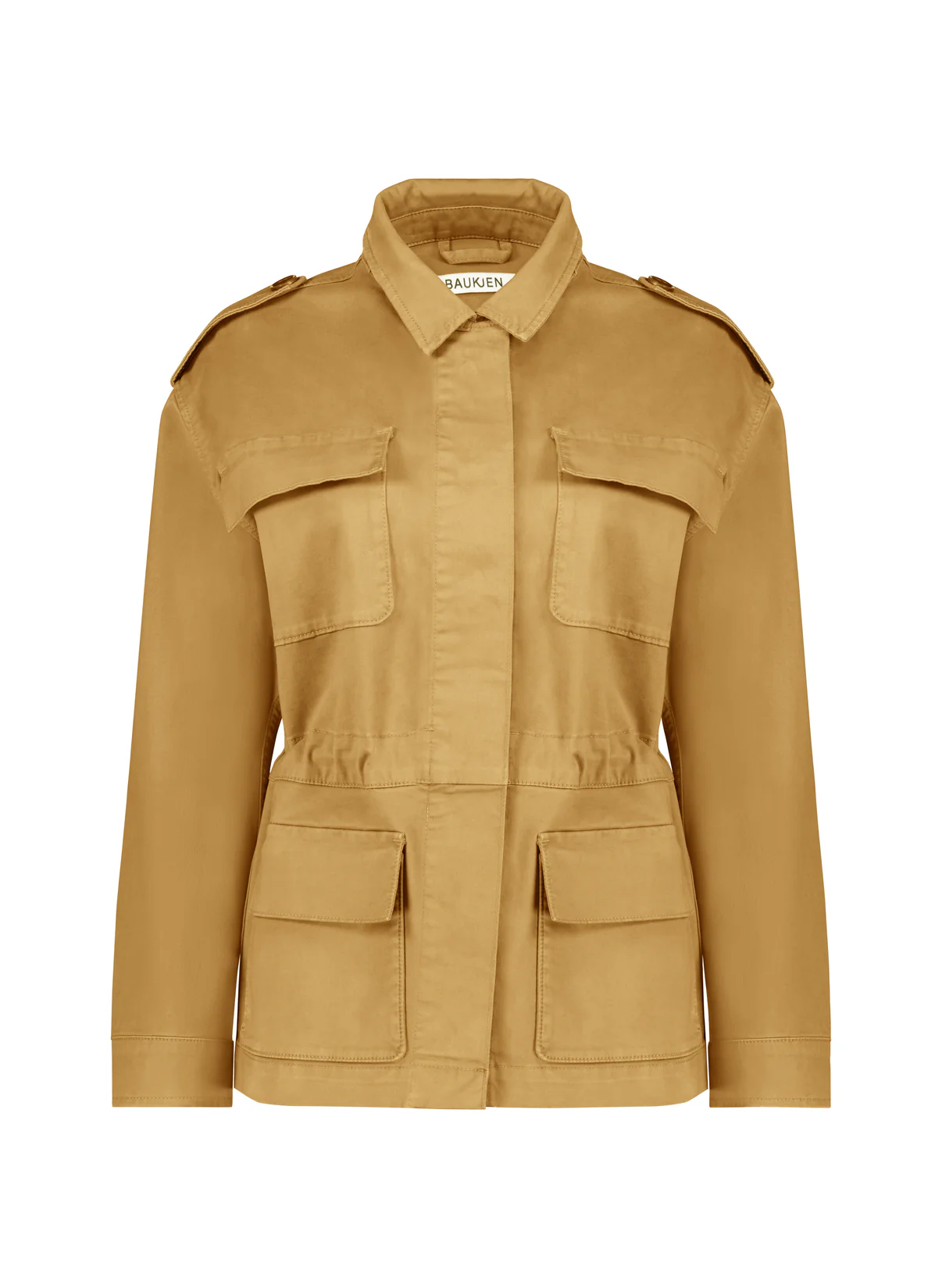 Mattie Organic Cotton Cargo Jacket | Taupe