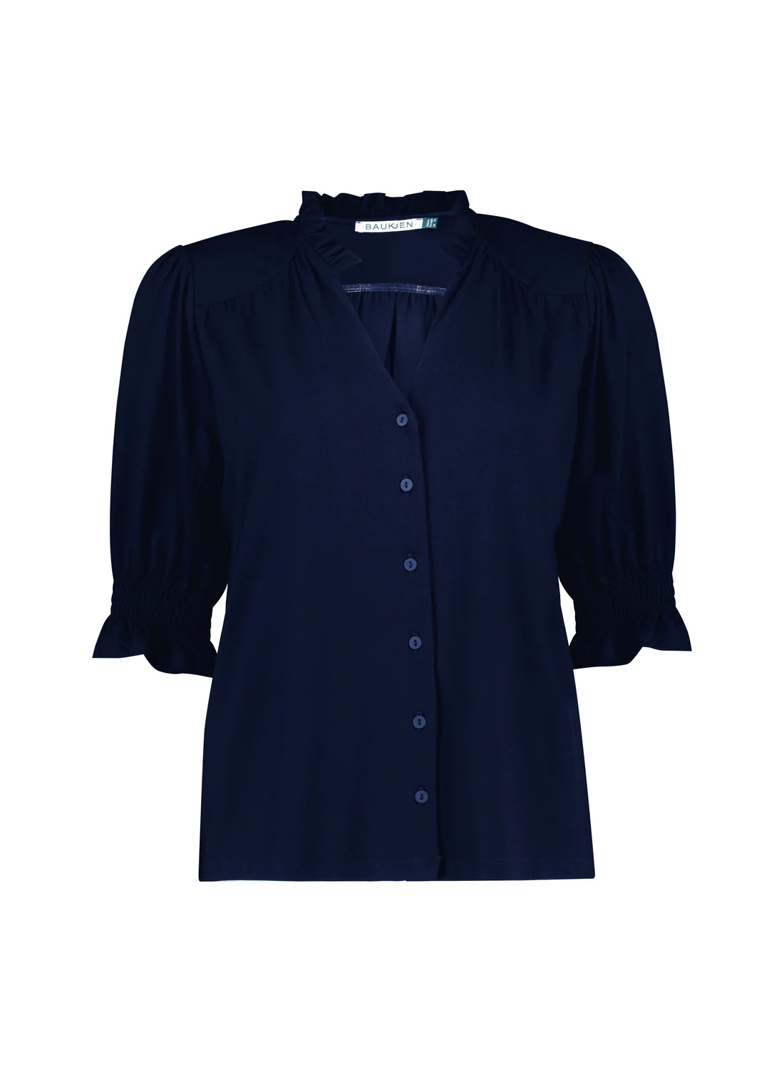 Noa Short Sleeve Blouse | Classic Navy