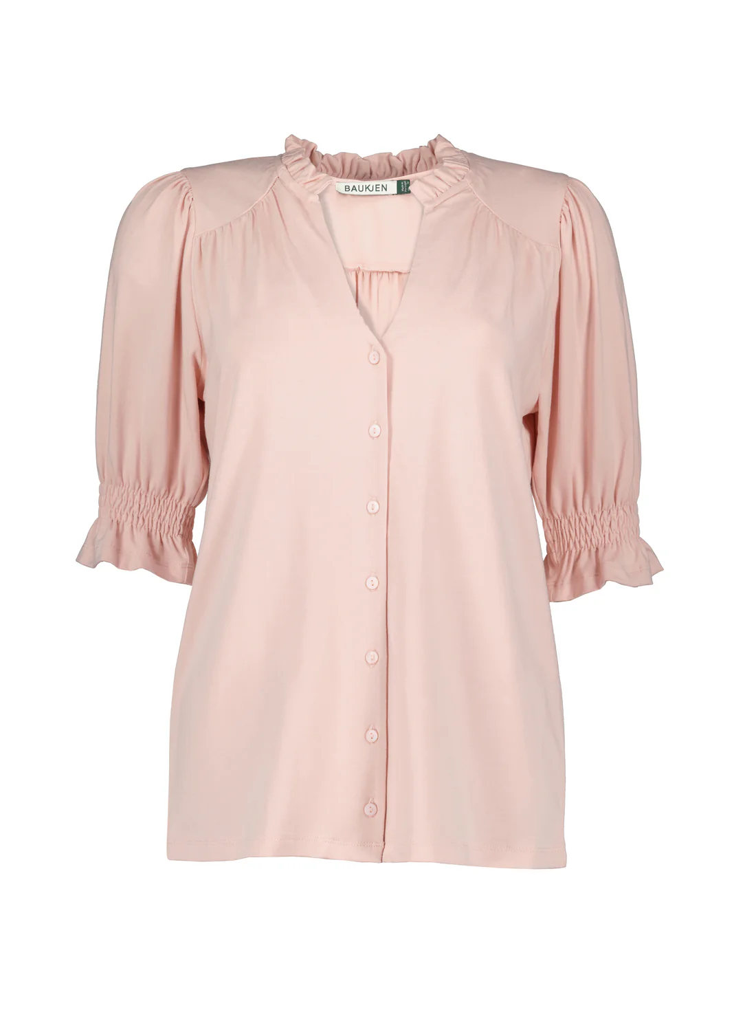 Noa Short Sleeve Blouse | Powder Pink